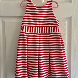 Jacadi | Red and White Striped Dress, Size 6Y